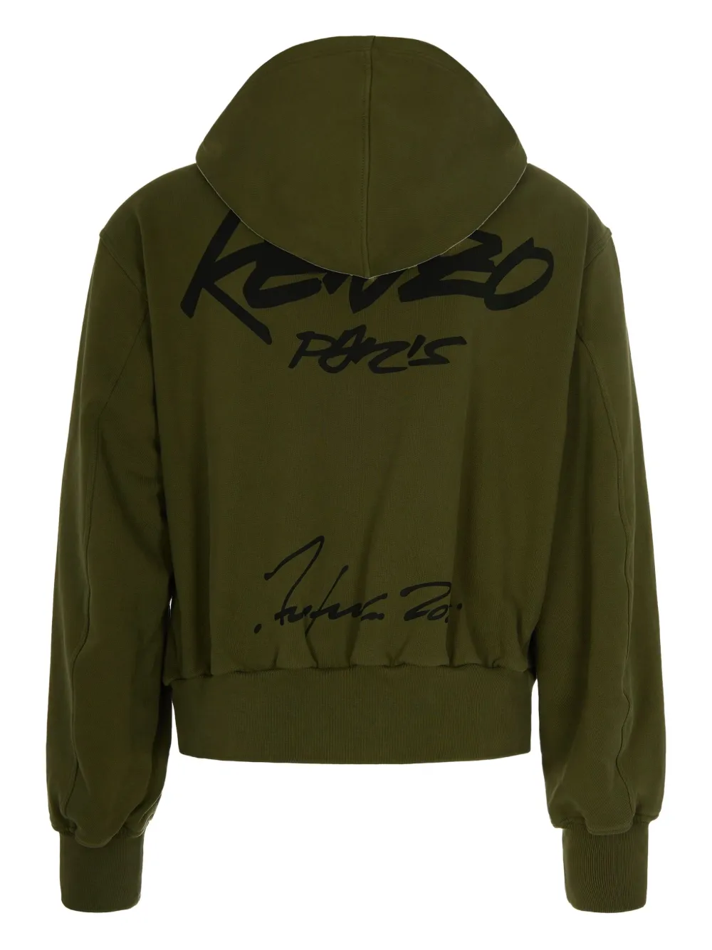 Kenzo x Futura 2000 flower-printed zip-up hoodie Groen