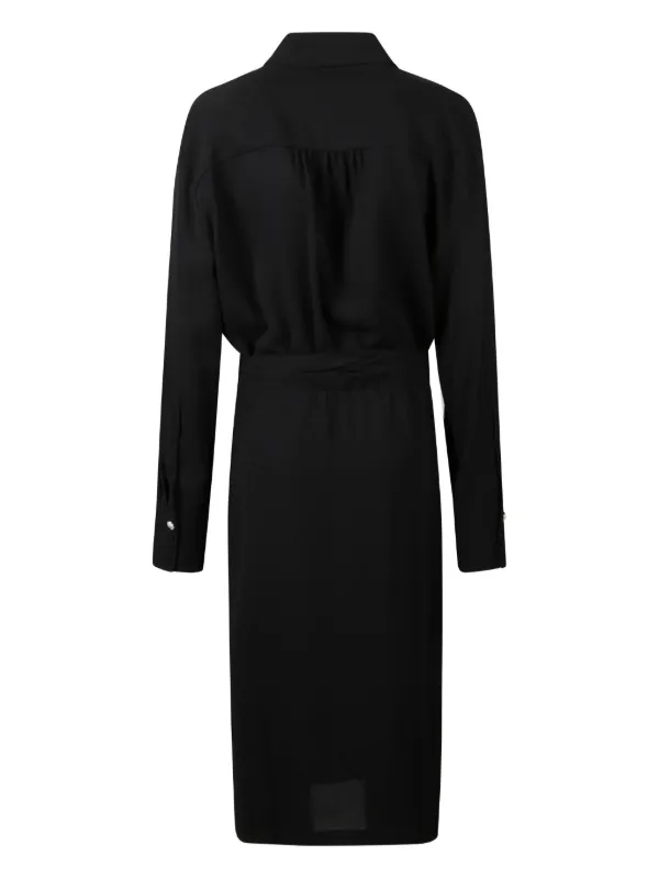 tie waist shirt dress midi Tie-Waist Midi Shirtdress