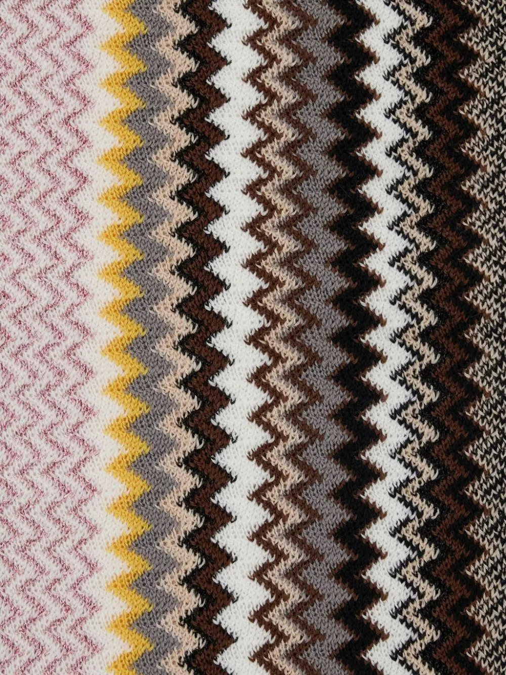 Missoni Chevron Fringed Scarf In Multi