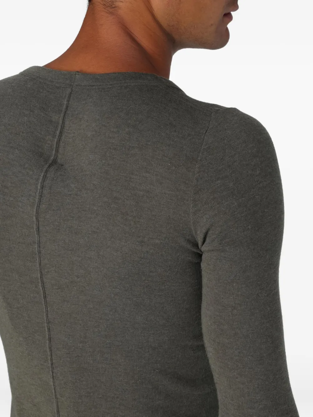 Rick Owens T-shirt met lange mouwen Groen