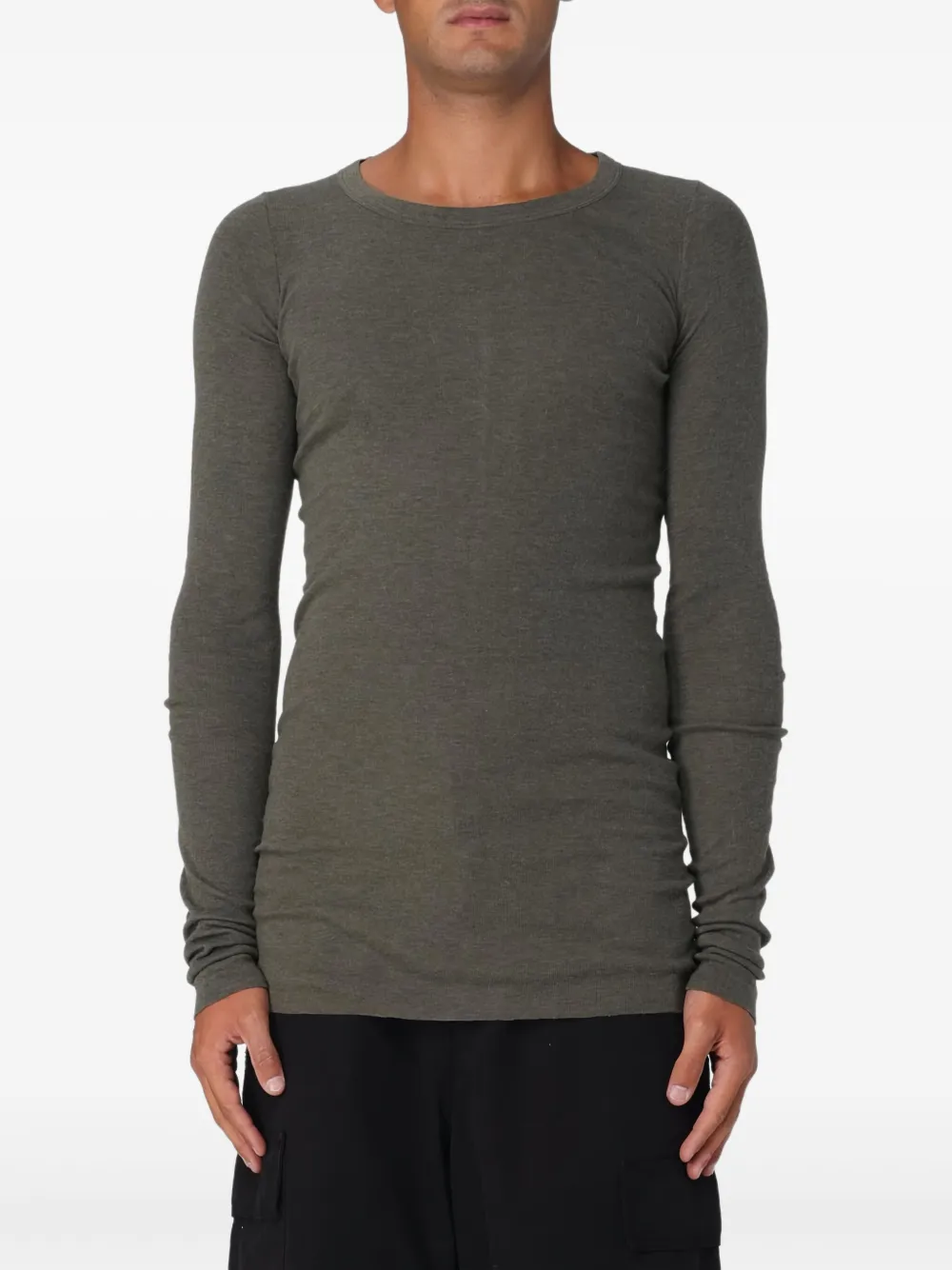 Rick Owens Klassisches Langarmshirt | Grün | Image 1