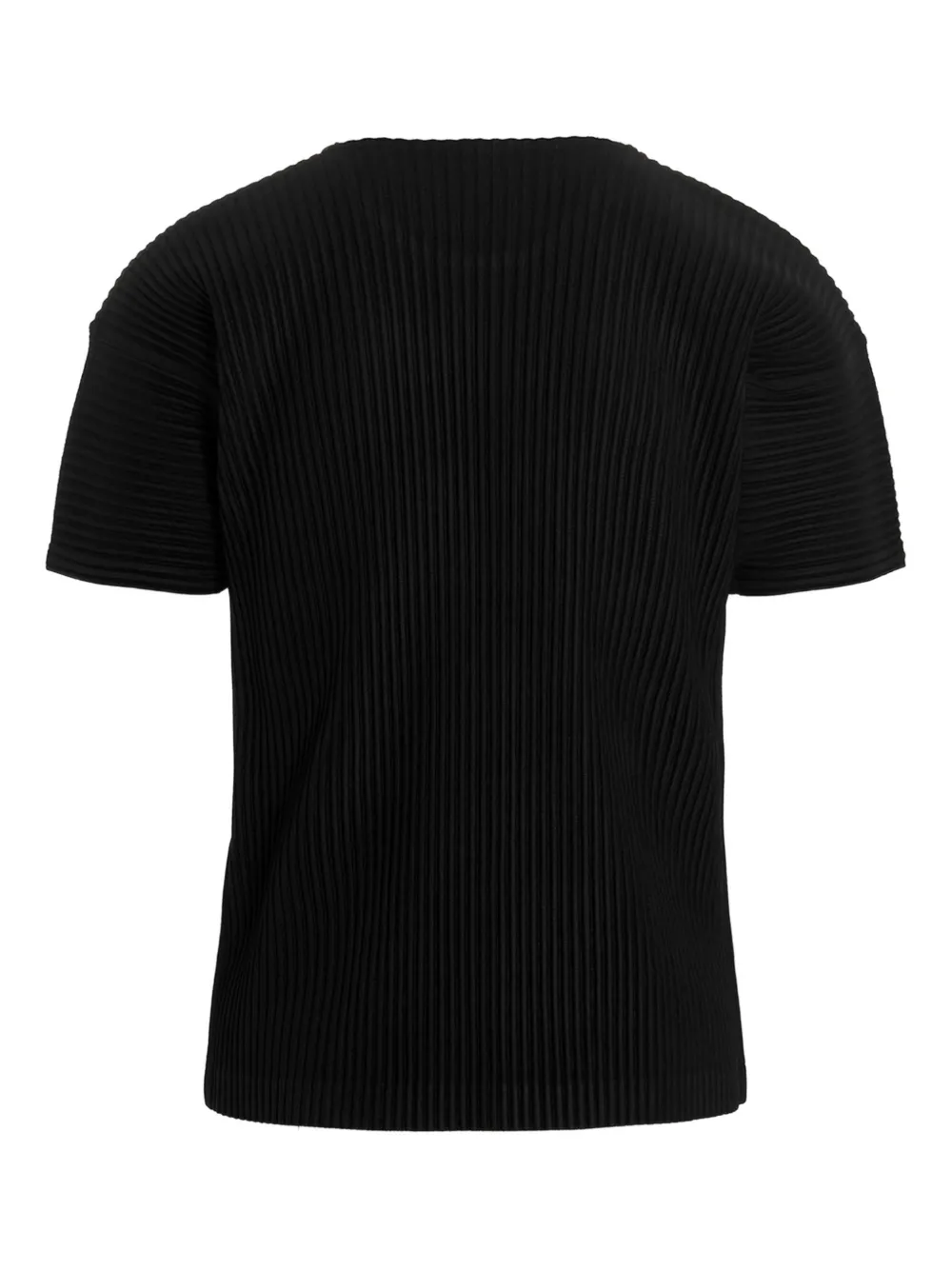 Homme Plissé Issey Miyake pleated T-shirt - Zwart