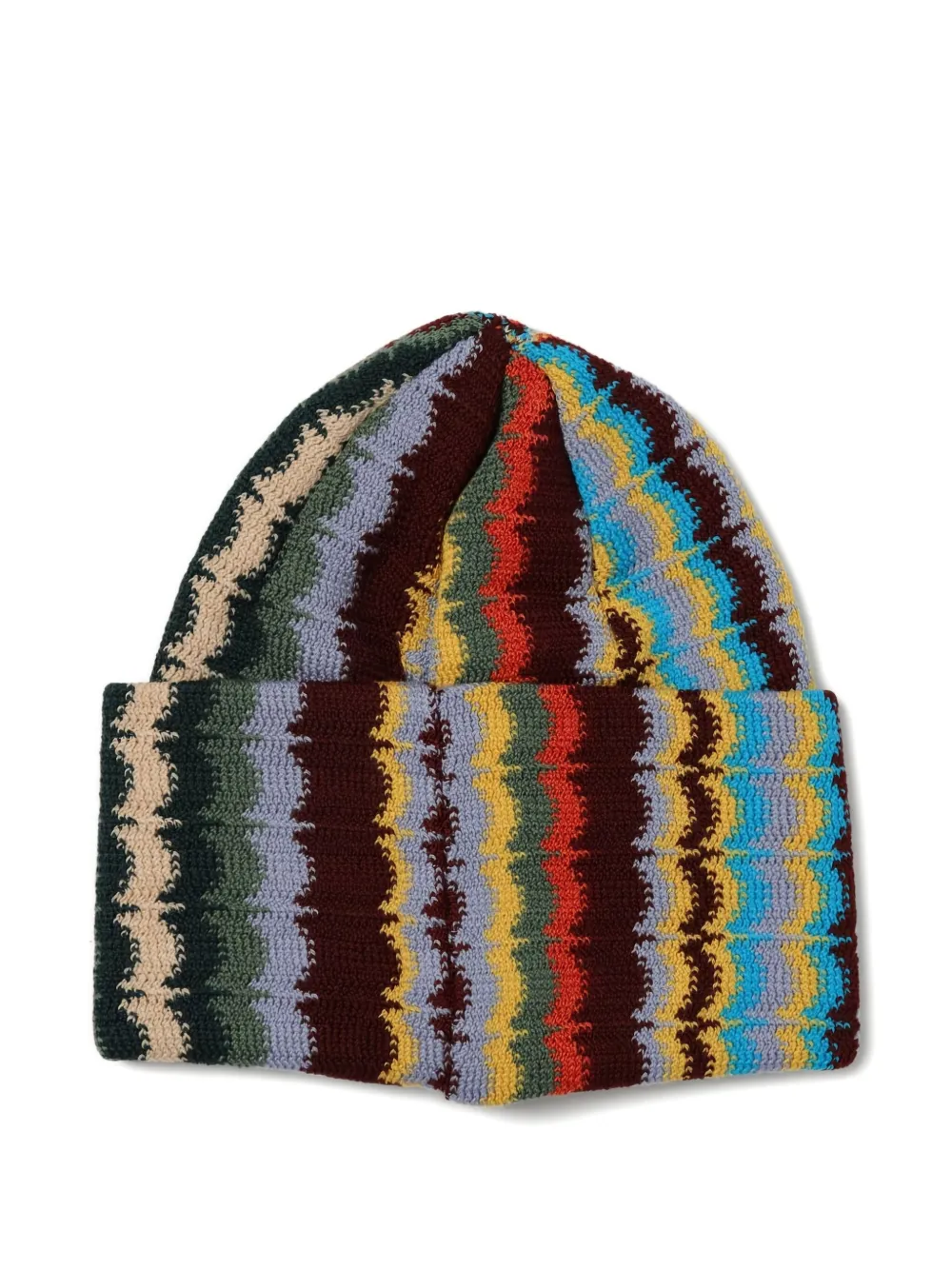 Missoni Wollen muts met zigzag-patroon - Bruin