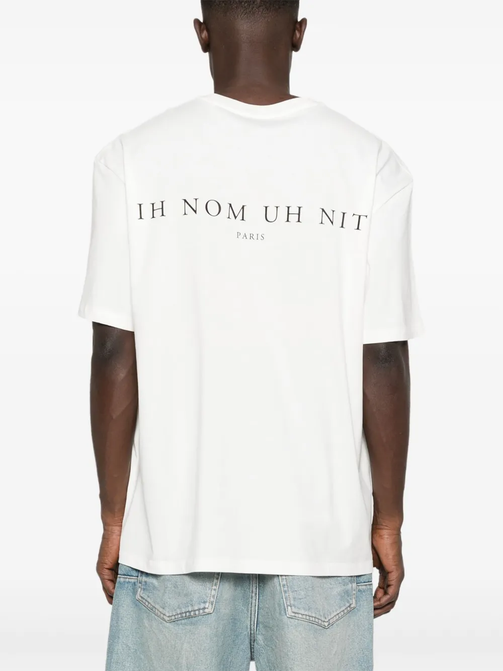 Ih Nom Uh Nit T-shirt met bandanaprint Wit