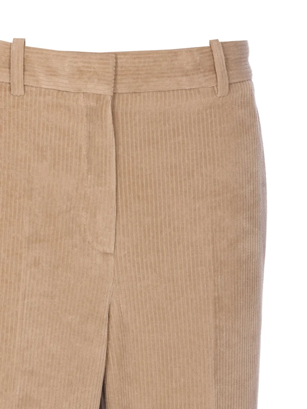Circolo 1901 Corduroy Velvet Trousers Belt Loops In Neutral