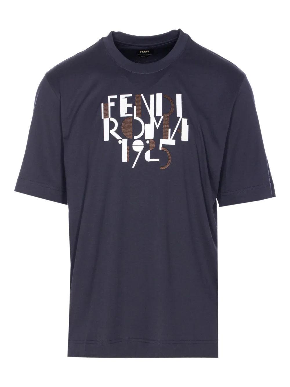 FENDI graphic-print T-shirt Blauw