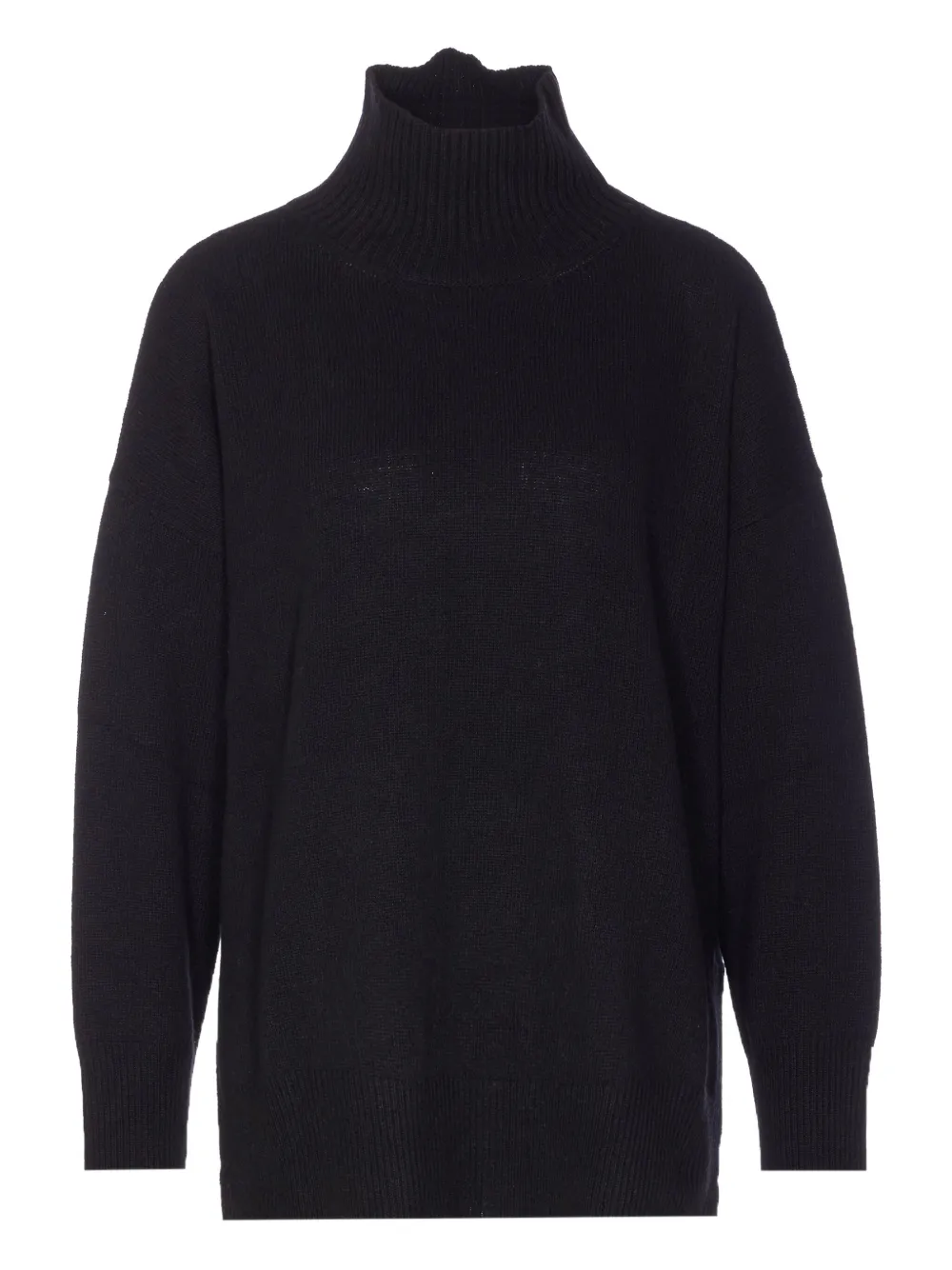 Roberto Collina High-neck Wool Sweater In Black