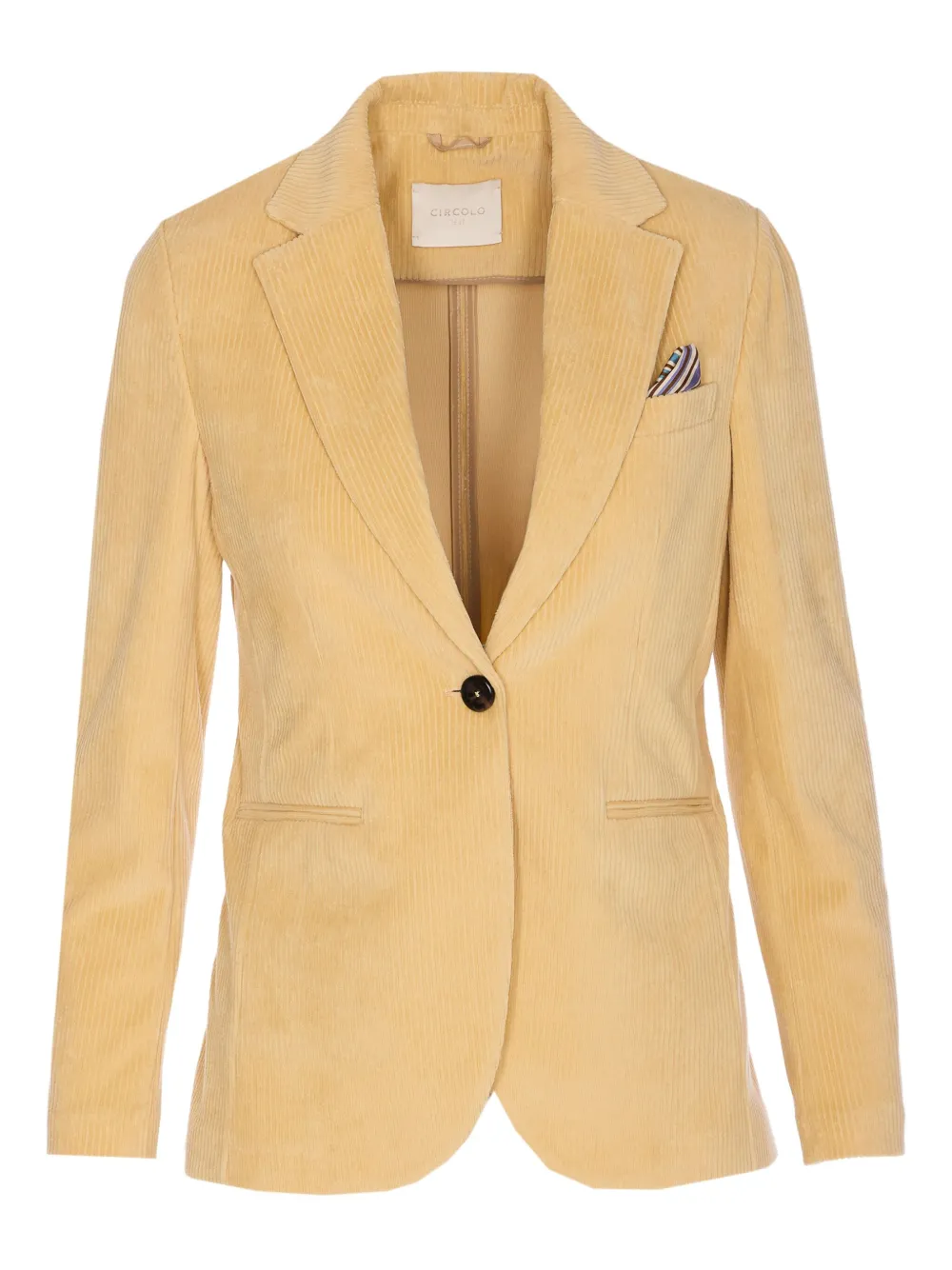 Circolo 1901 corduroy single-button jacket Geel