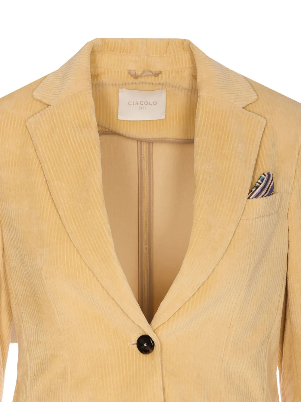 Circolo 1901 corduroy single-button jacket Geel