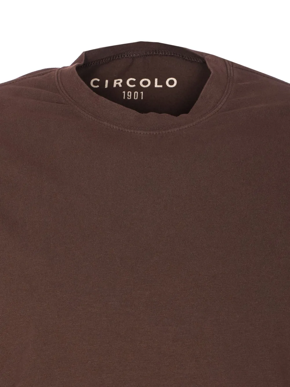 Circolo 1901 crew-neck short-sleeve T-shirt Bruin