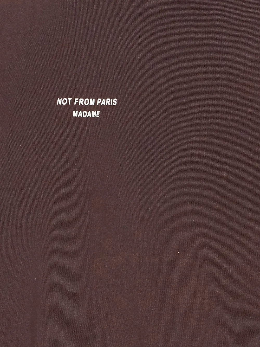 Drôle De Monsieur crew neck logo T-shirt Bruin