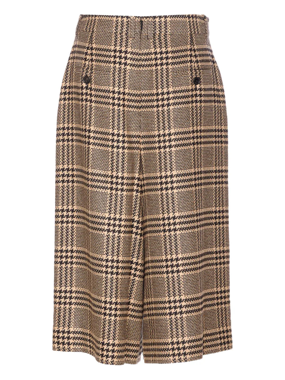 Saint Laurent Geruite cropped broek - Beige