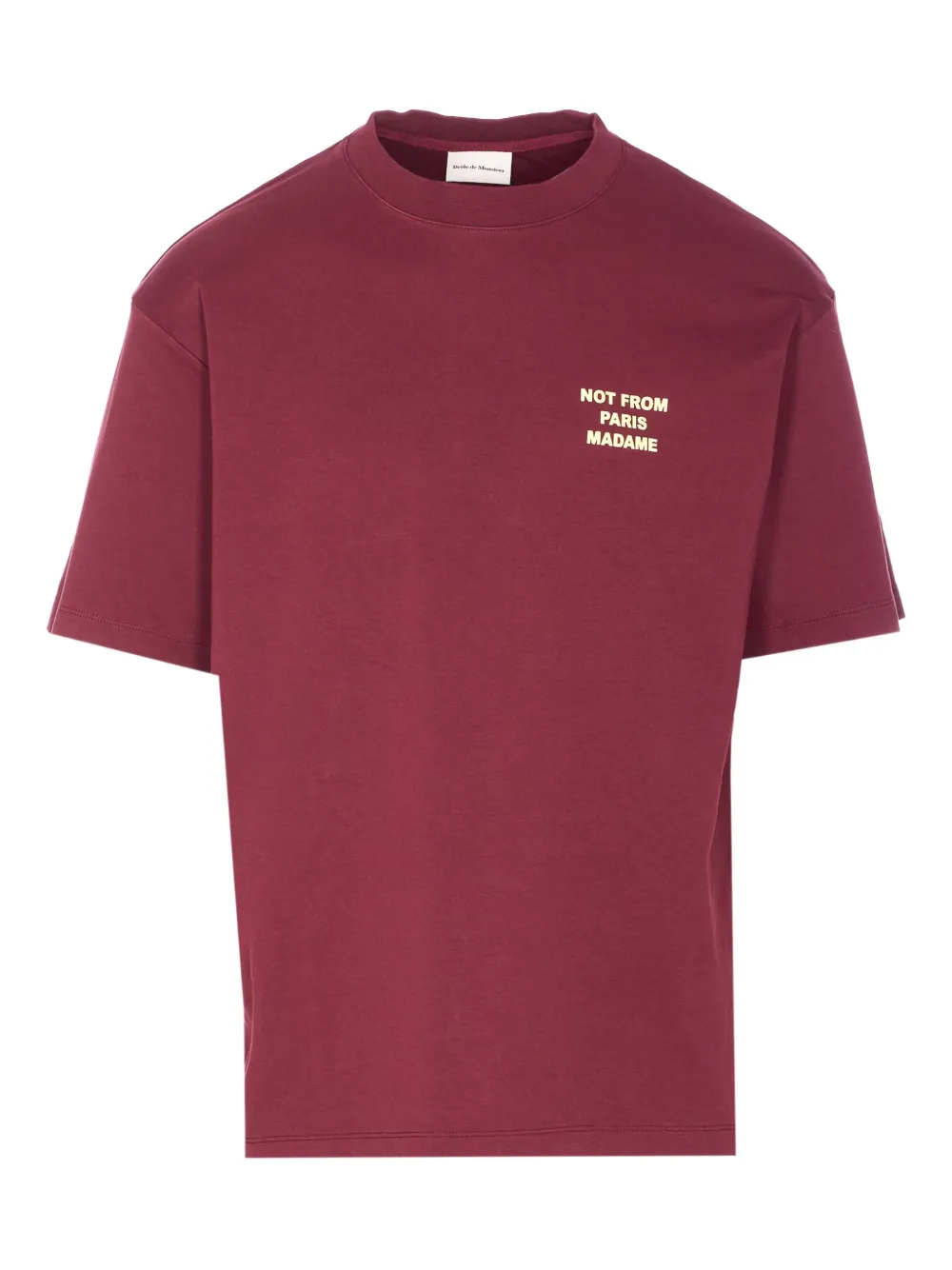 Drôle De Monsieur crew neck logo print T-shirt Rood
