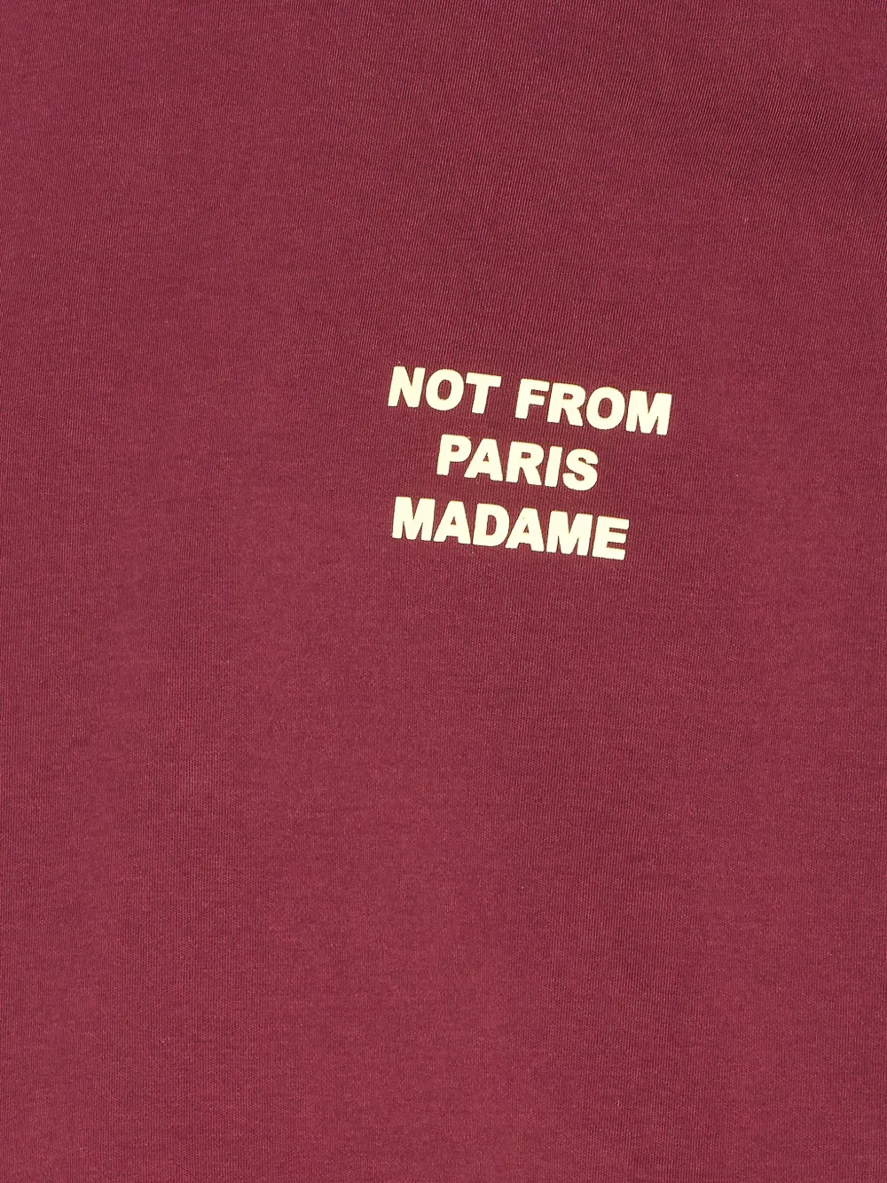 Drôle De Monsieur crew neck logo print T-shirt Rood