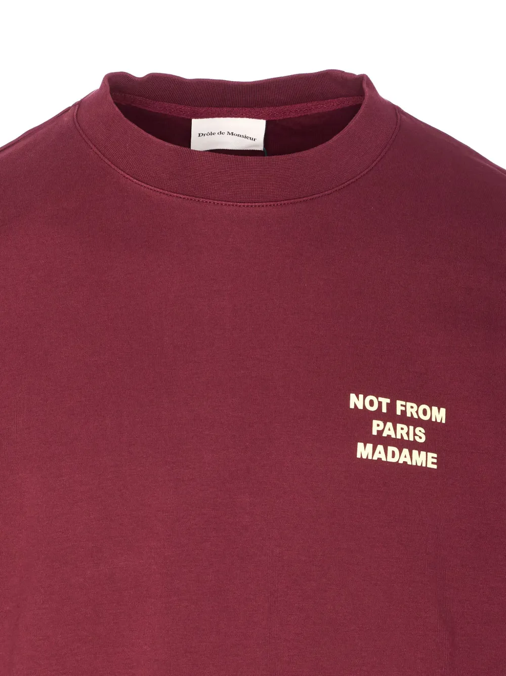 Drôle De Monsieur crew neck logo print T-shirt Rood