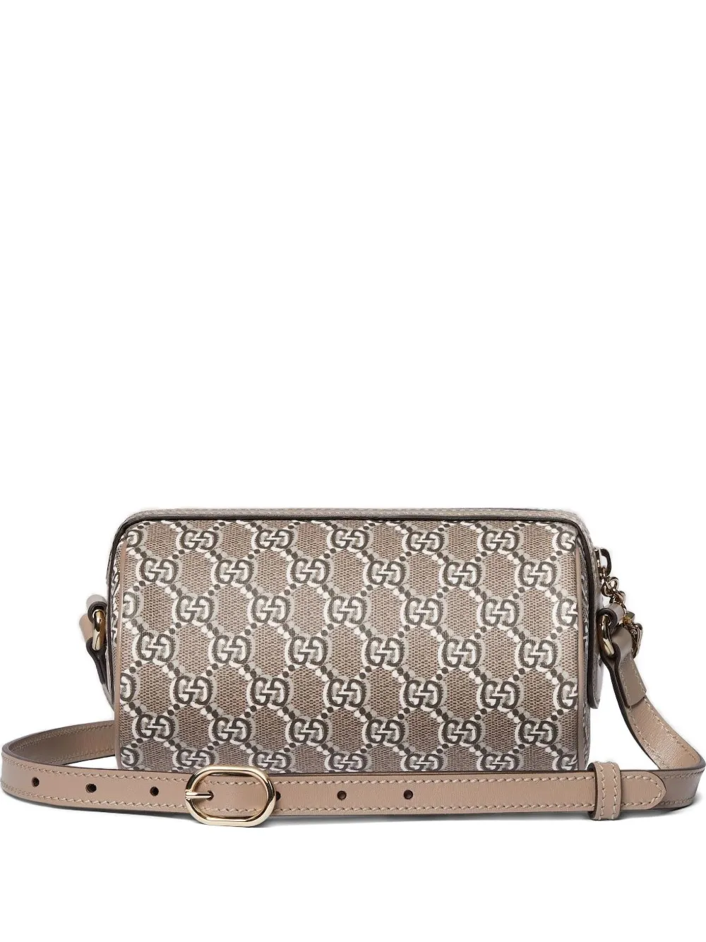 Gucci GG Supreme Canvas cylindrical shoulder bag Grijs