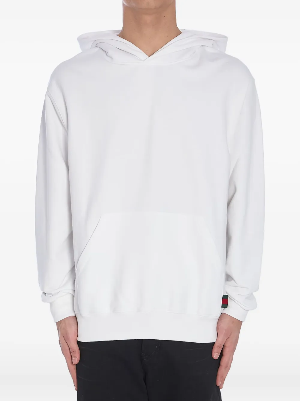 Gucci hooded stripe sweatshirt Wit