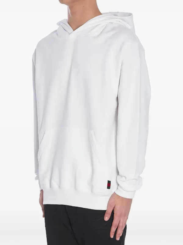 Gucci Hooded Stripe Sweatshirt | White | FARFETCH
