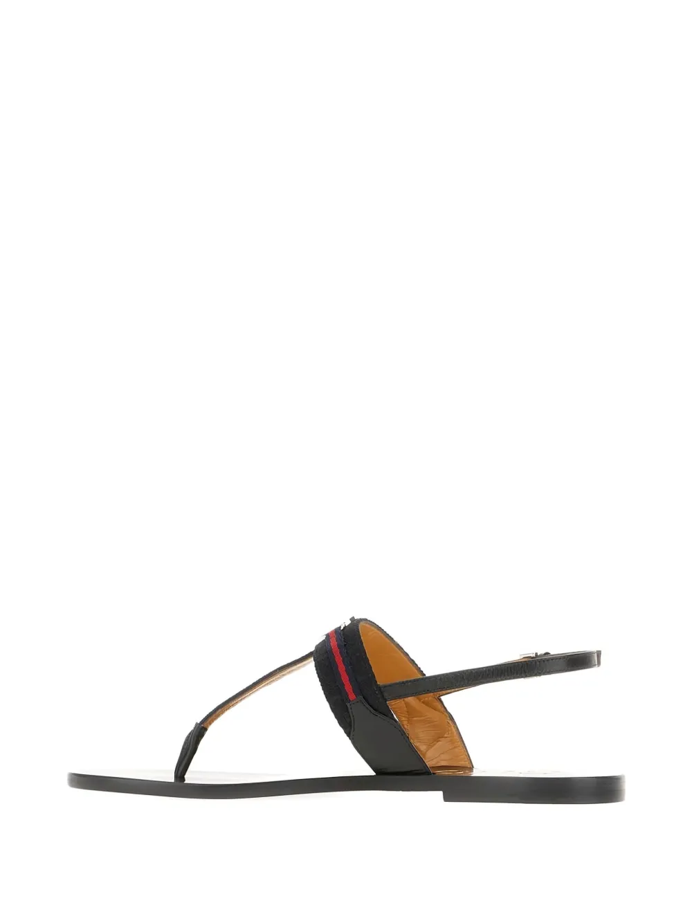 Gucci Interlocking G Web flat sandals Black