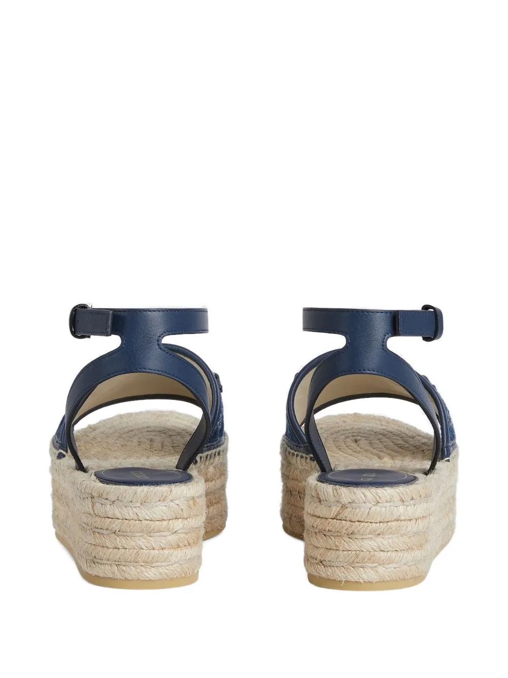 Gucci 45 mm denim sandalen met kenmerkend Horsebit-detail Blauw