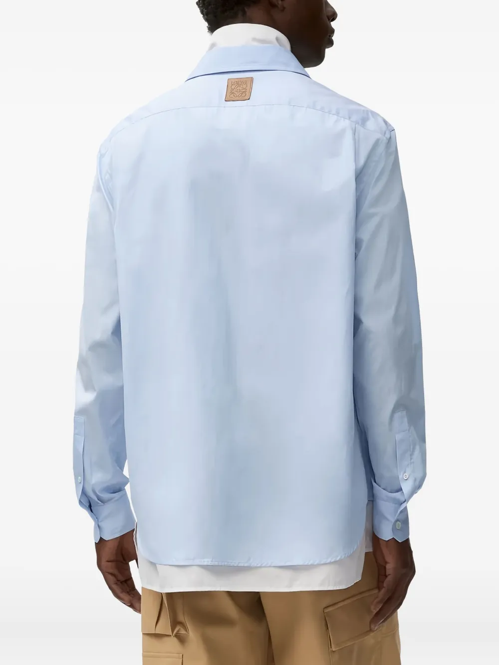 LOEWE Hybride overhemd met rits Blauw