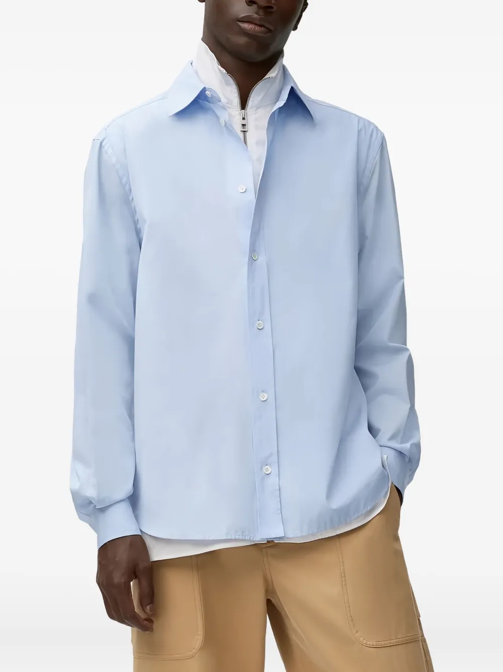 LOEWE Hybride overhemd met rits Blauw