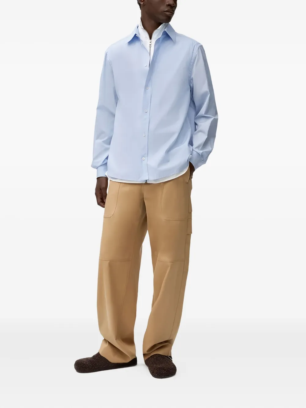 LOEWE Hybride overhemd met rits - Blauw