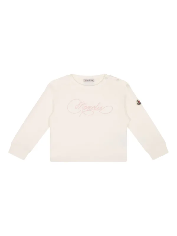 Moncler Enfant ロゴ スウェットシャツ | ニュートラル | FARFETCH JP