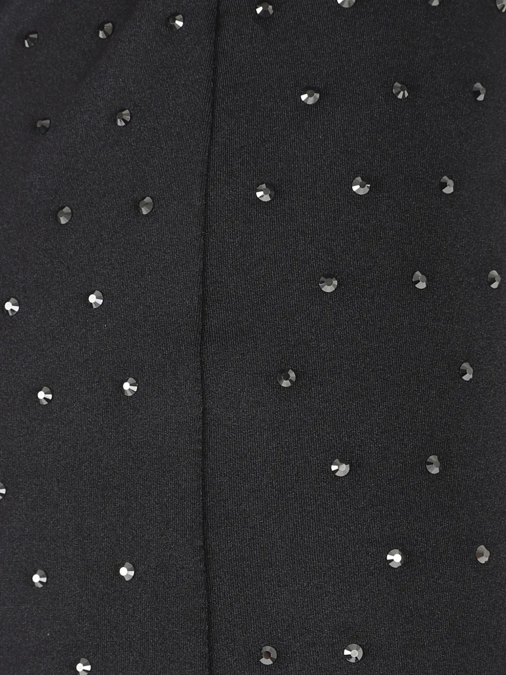 THE ANDAMANE Rok verfraaid met kristallen Zwart