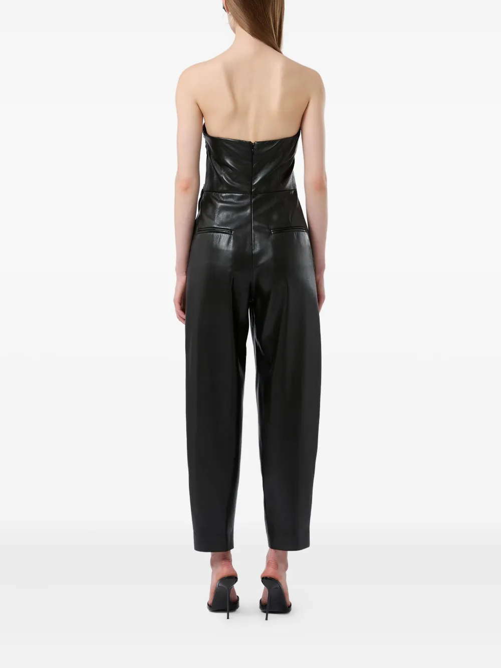 The Andamane Yana Draped Jumpsuit In Black