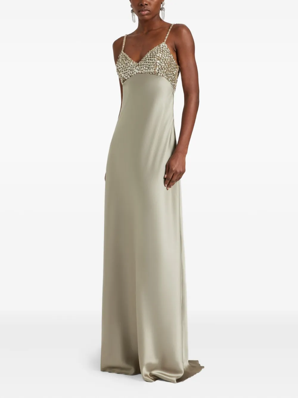 Ermanno Scervino sequin-embellished maxi dress - Beige
