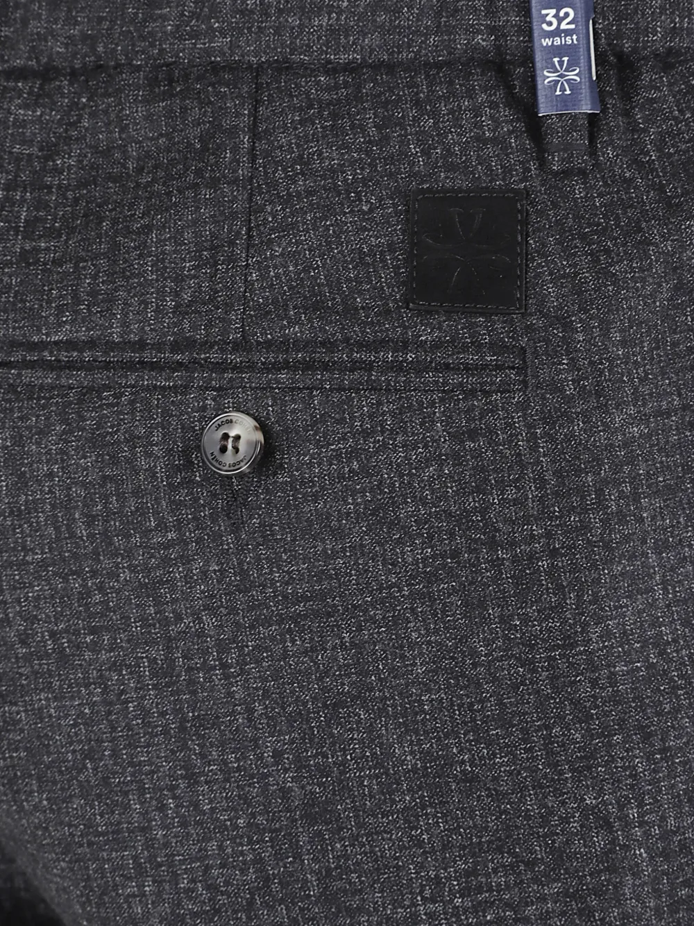 Jacob Cohen Buttoned Wool Trousers In Gray