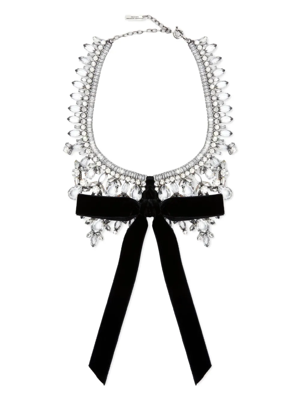 Ermanno Scervino bow embellished necklace | Silver | Image 1