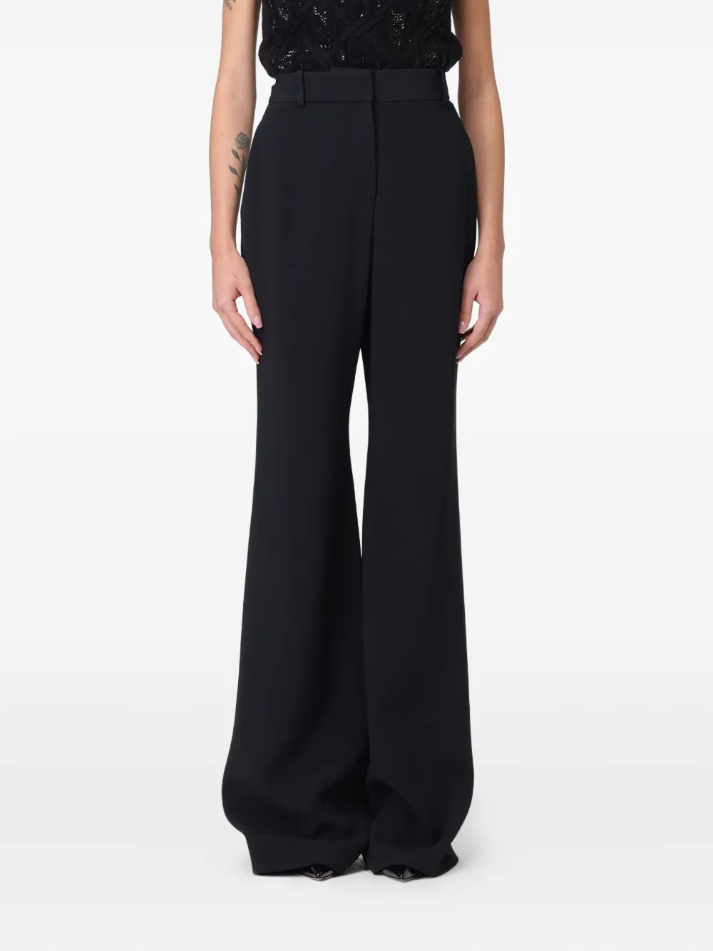 Ermanno Scervino Flared Trousers In Blue