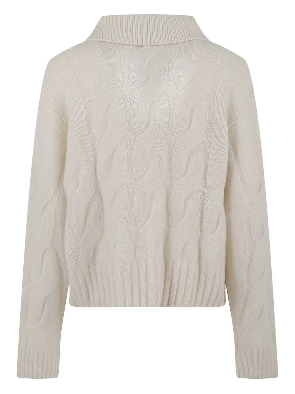 Allude Kabelgebreid vest Beige