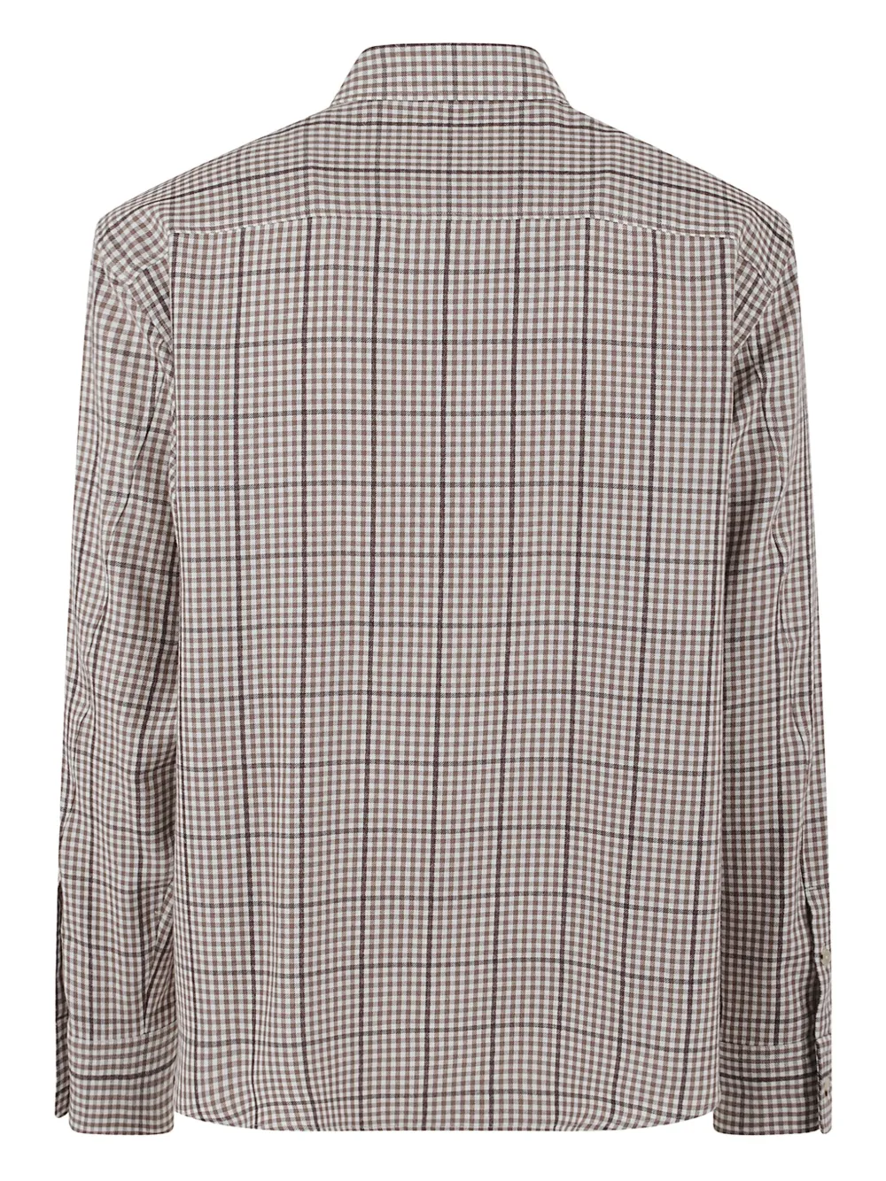 Zegna Geruit overhemd - Beige