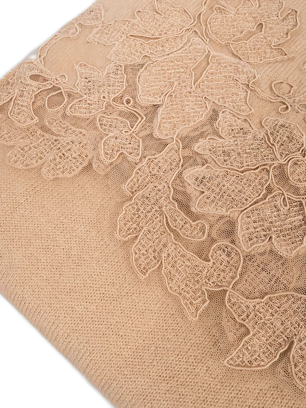 Ermanno Scervino floral-lace scarf - Beige