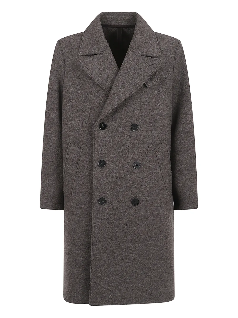 Harris Wharf London buttoned double-breasted coat | Grey | Image 1