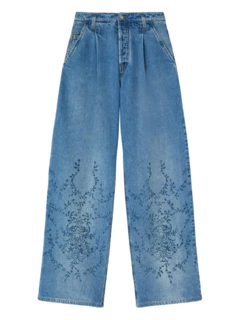 Ermanno Scervino floral-embroidery jeans