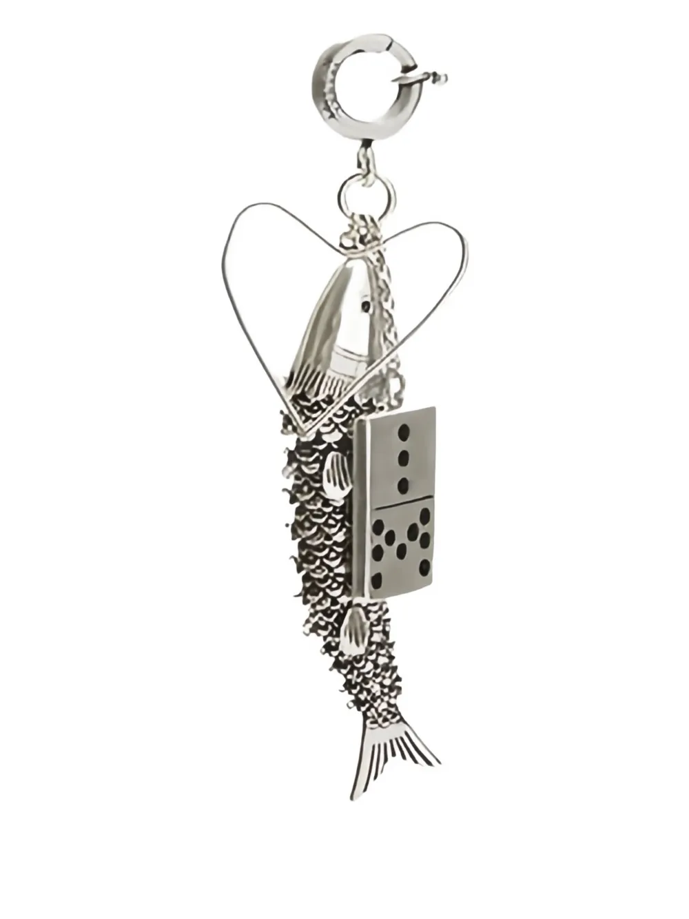 ISABEL MARANT fish domino キーホルダー - シルバートーン ISABEL MARANT fish domino キーホルダー - シルバートーン