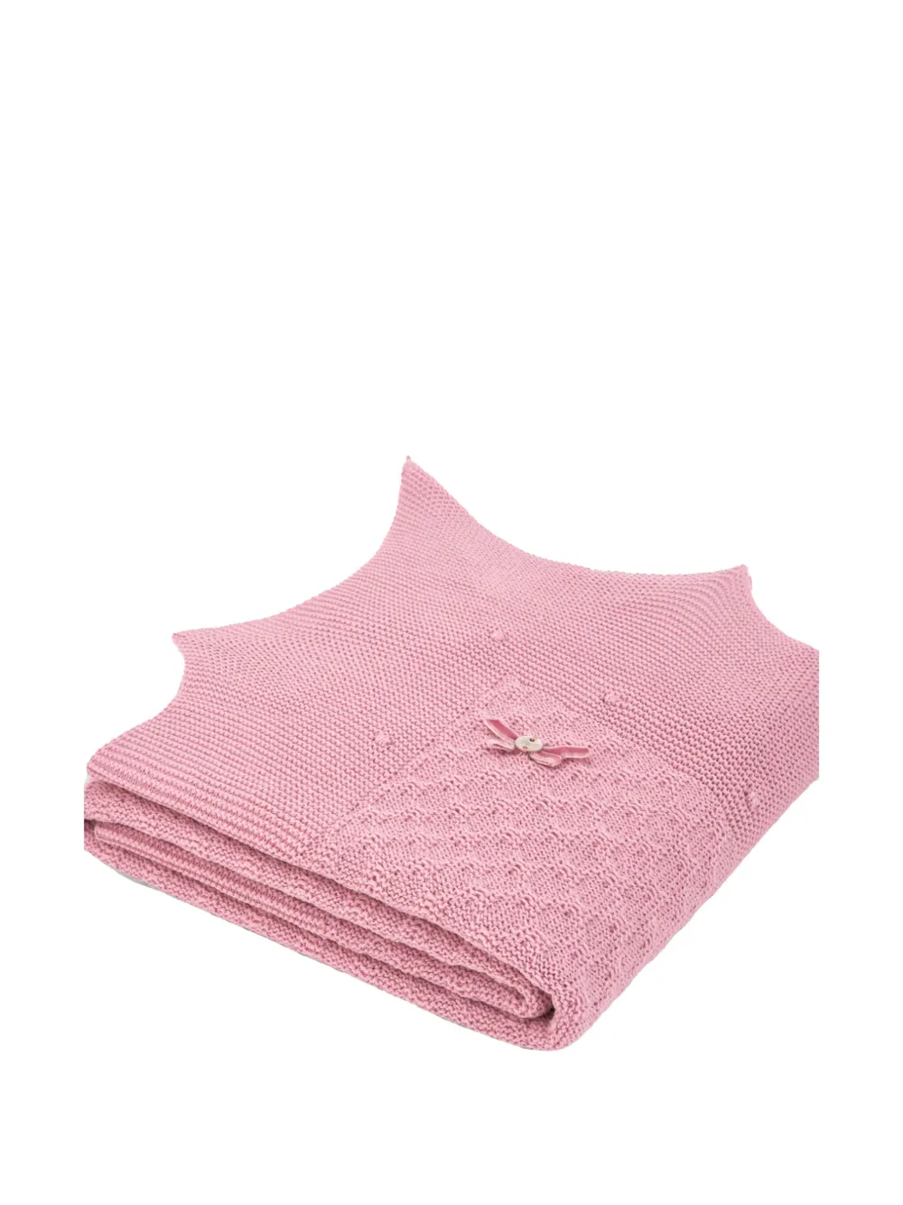 Paz Rodriguez knitted embellished blanket - Rosa
