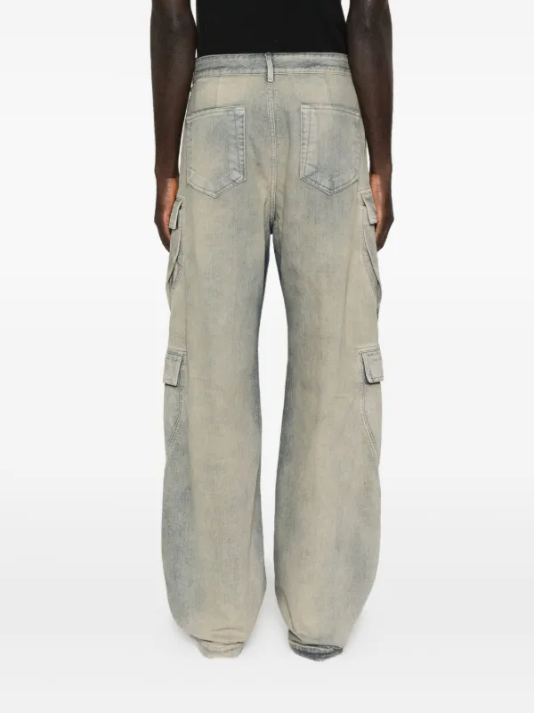 Rick Owens DRKSHDW カーゴポケット ジーンズ | ブルー
