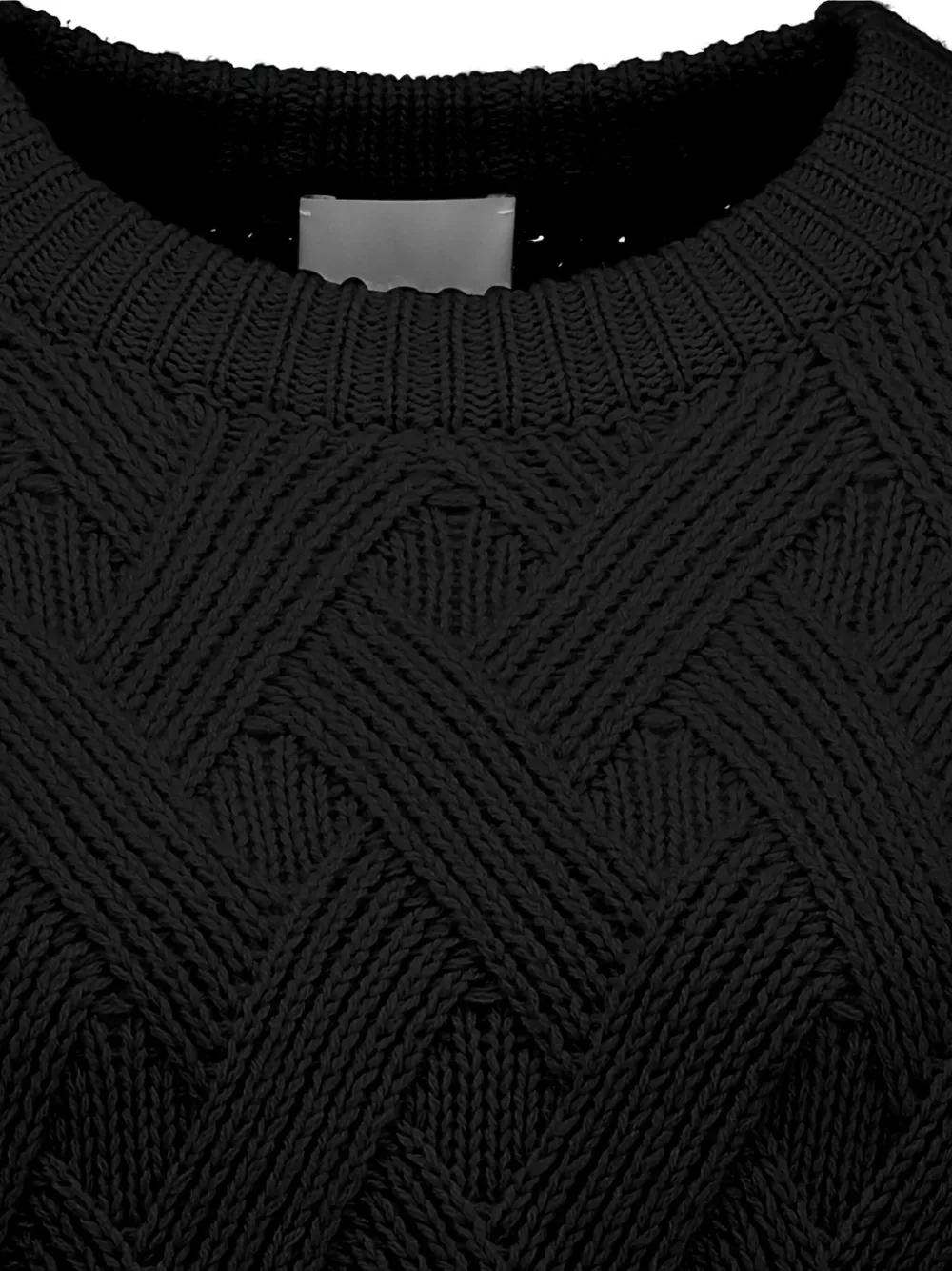 Allude Cable-knit Knit In Black