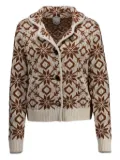 Allude snowflake-pattern cardigan - Neutrals