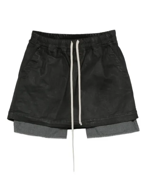 Rick Owens DRKSHDW A-line drawstring mini skirt