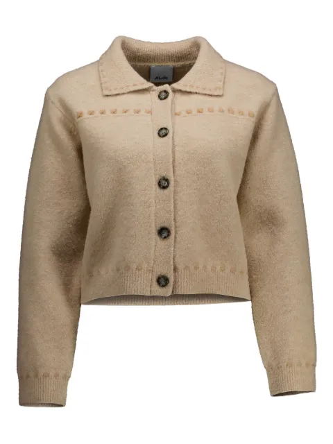 Allude contrast-stitching cardigan