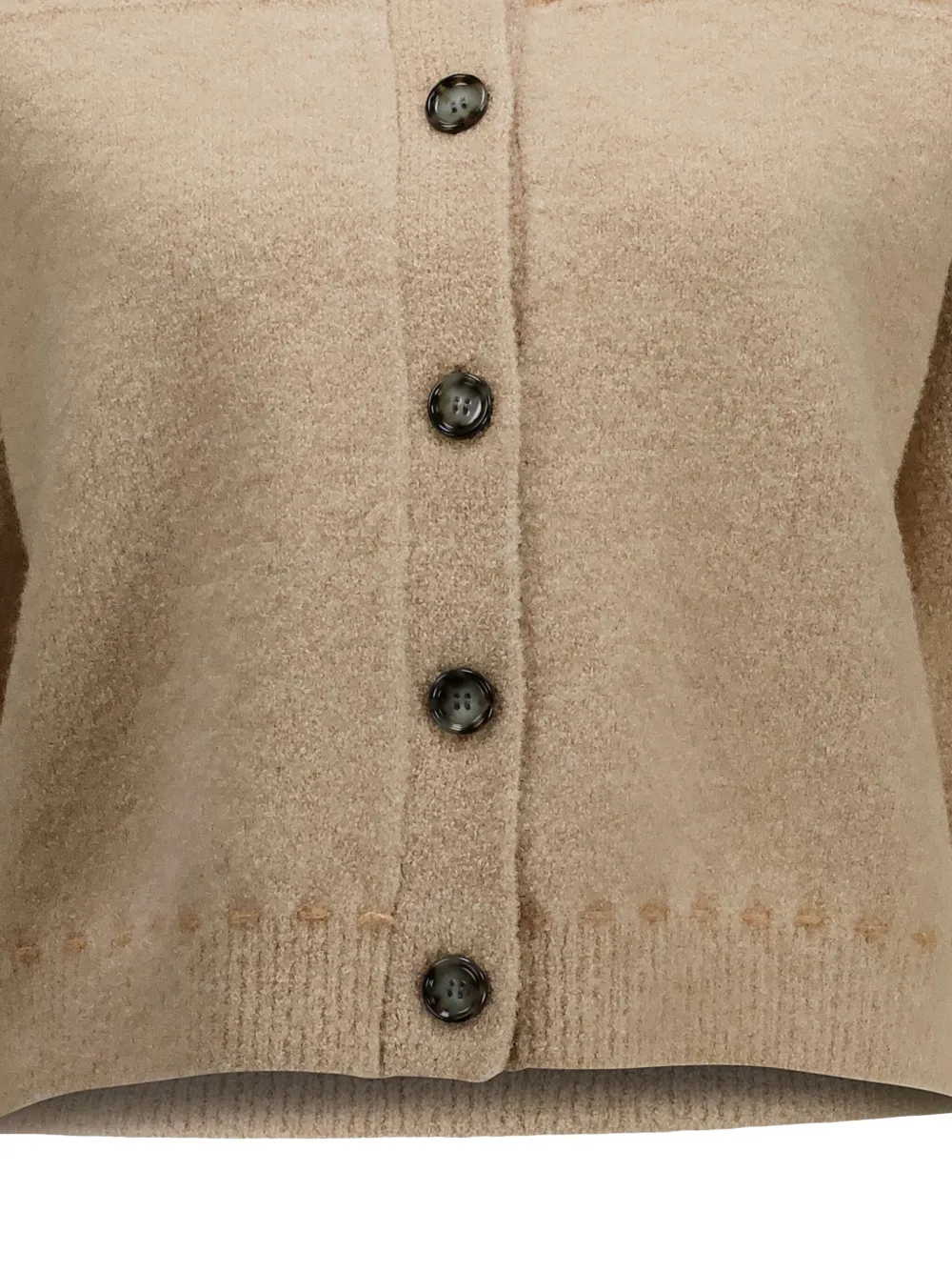 Allude Vest met contrasterende stiksel Beige