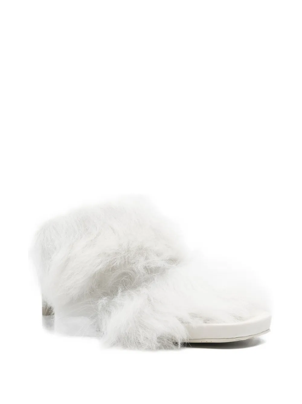 Pedro Garcia 65mm fur-trimmed mules | Heeled Sandals | Image 2
