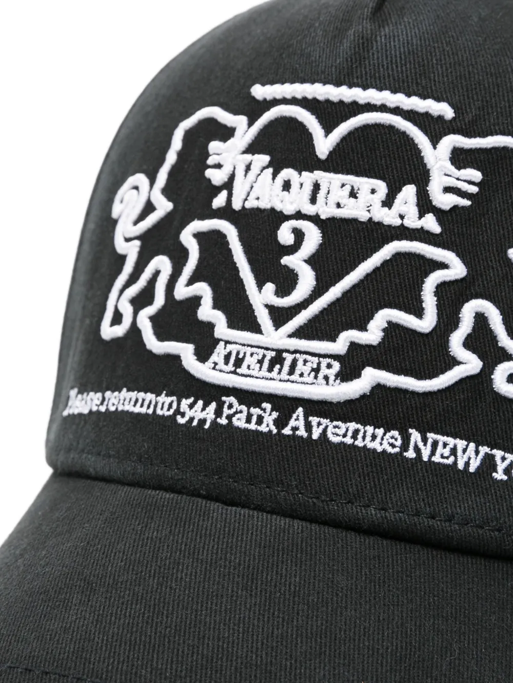  Vaquera Embroidered-logo Cap - Black 