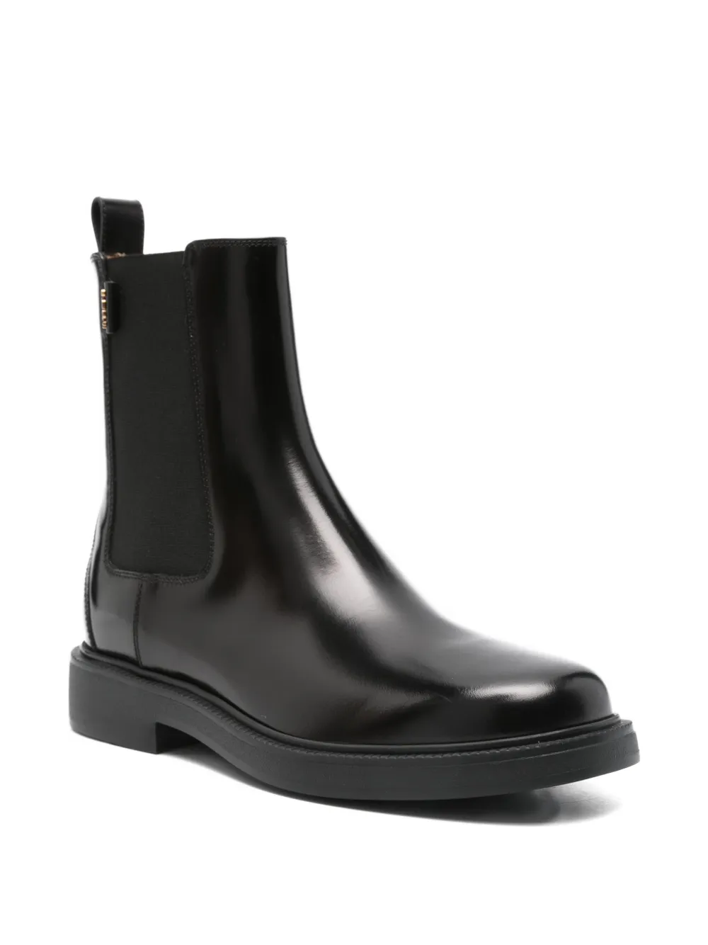 Tod's Elastic-panel Leather Chelsea Boots In Black